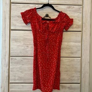 Princess Polly bodycon floral dress women’s size 2